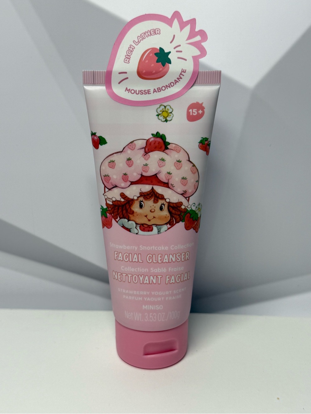 Strawberry Shortcake Facial Cleanser Rich Lather Strawberry Yogurt 3.53oz
